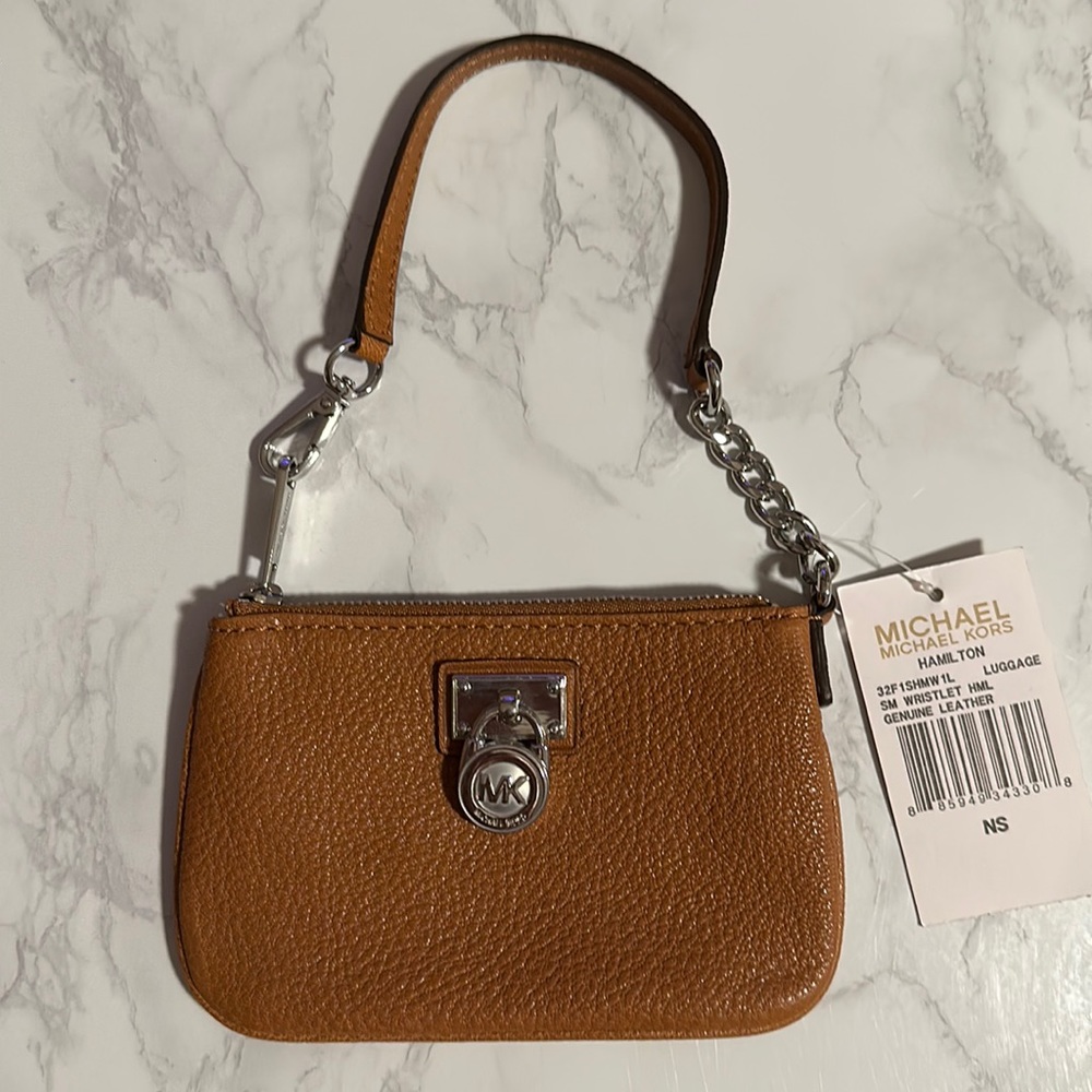 Michael Kors Hamilton Leather Wristlet